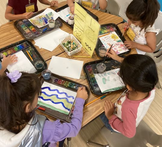 Responding to child's interest in painting