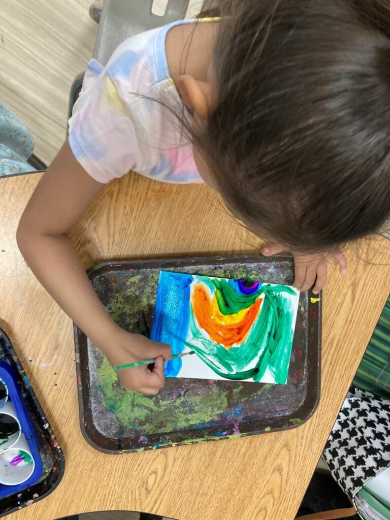 Playful learning with water colours