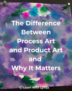 The difference between process art and product art