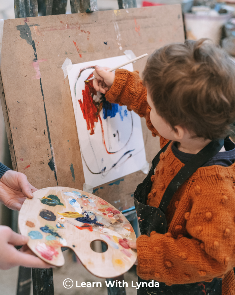 children enjoy process art