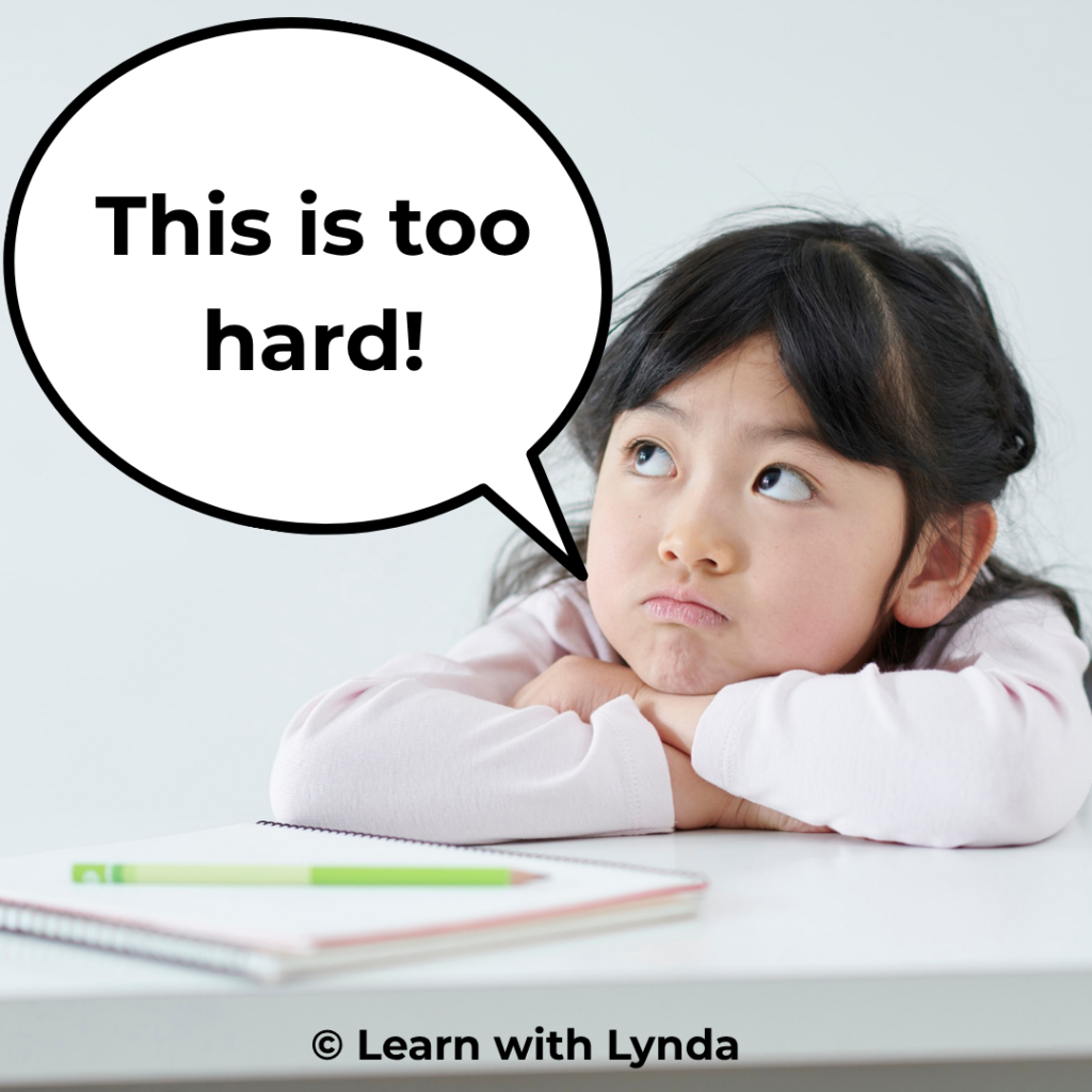 frustration when learning to read