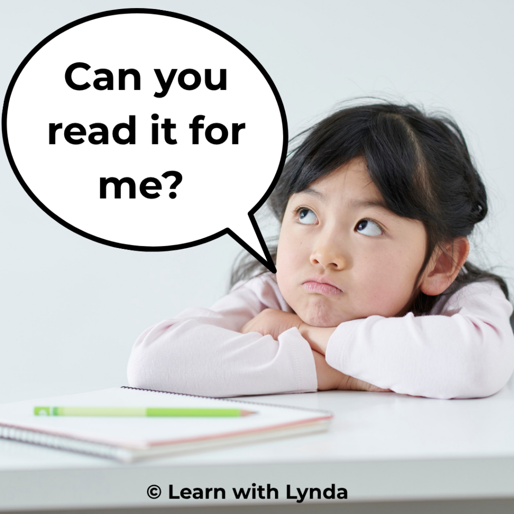 frustration when learning to read